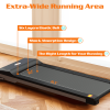 Walking Pad Treadmill Under Desk for Home Office Fitness, Mini Portable Treadmill with APP Remote Control and 16 Inch Running Area(Note: Forbidden to