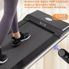 Walking Pad Treadmill Under Desk for Home Office Fitness, Mini Portable Treadmill with APP Remote Control and 16 Inch Running Area(Note: Forbidden to
