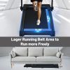 Electric Treadmill Foldable Exercise Walking Machince for Home/Office LCD Display, Peak 2.5HP, 0.6-7.6MPH, Compact Folding Easy Assembly 12 Preset Pro