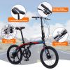 20" Folding City Bike Aluminum Frame 8 Speed Folding Bike