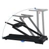 Electric Treadmill Foldable Exercise Walking Machince for Home/Office LCD Display, Peak 2.5HP, 0.6-7.6MPH, Compact Folding Easy Assembly 12 Preset Pro