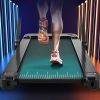Folding Treadmill, Installation-Free Under Desk Electric Treadmill 2.5HP, with Bluetooth APP and speaker, Remote Control, Display, Walking Jogging Run
