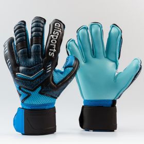 Goalkeeper gloves with fingers (Option: Blue-9number)