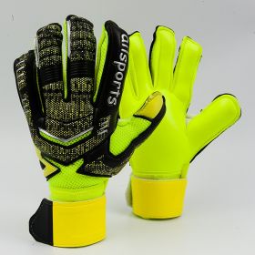 Goalkeeper gloves with fingers (Option: Green-9number)