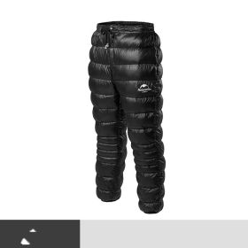 Outdoor lightweight winter white goose down pants (Option: Thicken-XXL)