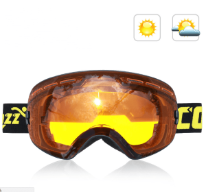 Spherical Double-layer Anti-fog Glasses (Option: I)