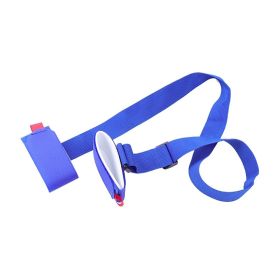Adjustable Skiing Pole Shoulder Hand Carrier Lash Handle Straps Porter Hook Loop Protecting Ski Handle Strap Bags Dropshipping (Color: Blue)