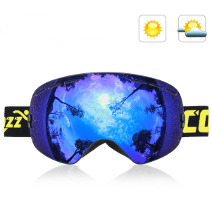 Spherical Double-layer Anti-fog Glasses (Option: J)