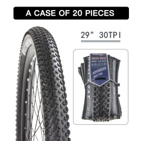 20 PACK Foldable mountain Bike Tire, 29x2.10 inch 25 pieces , Durable Mountain Bike Tire, , Fasting Rolling, More Grip, Puncture-Resistant, Black/Crea (Color: as Pic)