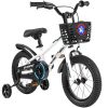 Kids Bike 14 / 16 inch for 3-12 Year Old Boys & Girls with Training Wheels, Freestyle Kids' Bicycle with Bell,Basket and fender.