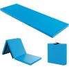 6'x 2' Gymnastics Mat, 2" Thick Folding Tumbling Mat with Hook and Loop Fastener, Foldable Gym Mat with Carrying Handles, Cheer Mats for Kids Adults H