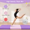 6'x 2' Gymnastics Mat, 2" Thick Folding Tumbling Mat with Hook and Loop Fastener, Foldable Gym Mat with Carrying Handles, Cheer Mats for Kids Adults H