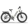 AOSTIRMOTOR New Pattern 26" 1000W Electric Bike Fat Tire 52V15AH Removable Lithium Battery for Adults(white)