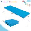 6'x 2' Gymnastics Mat, 2" Thick Folding Tumbling Mat with Hook and Loop Fastener, Foldable Gym Mat with Carrying Handles, Cheer Mats for Kids Adults H