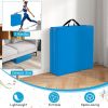 6'x 2' Gymnastics Mat, 2" Thick Folding Tumbling Mat with Hook and Loop Fastener, Foldable Gym Mat with Carrying Handles, Cheer Mats for Kids Adults H