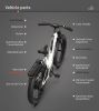 AOSTIRMOTOR New Pattern 26" 1000W Electric Bike Fat Tire 52V15AH Removable Lithium Battery for Adults(white)