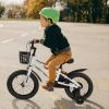 Kids Bike 14 / 16 inch for 3-12 Year Old Boys & Girls with Training Wheels, Freestyle Kids' Bicycle with Bell,Basket and fender.