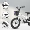Kids Bike 14 / 16 inch for 3-12 Year Old Boys & Girls with Training Wheels, Freestyle Kids' Bicycle with Bell,Basket and fender.