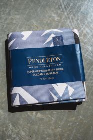 Foldable Suede Yoga Mat Pendleton (Style: Agate Beach Travel Mat)